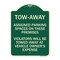 Signmission Tow Zone Assigned Parking Spaces on These Premises Violators Will Be Towed Away at Ve, G-1824-22797 A-DES-G-1824-22797 - alternate 1